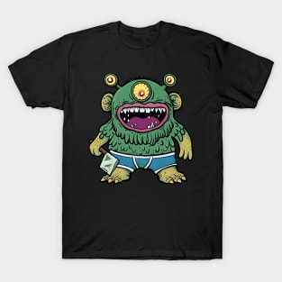 Monster In Underpants With Axe T-Shirt